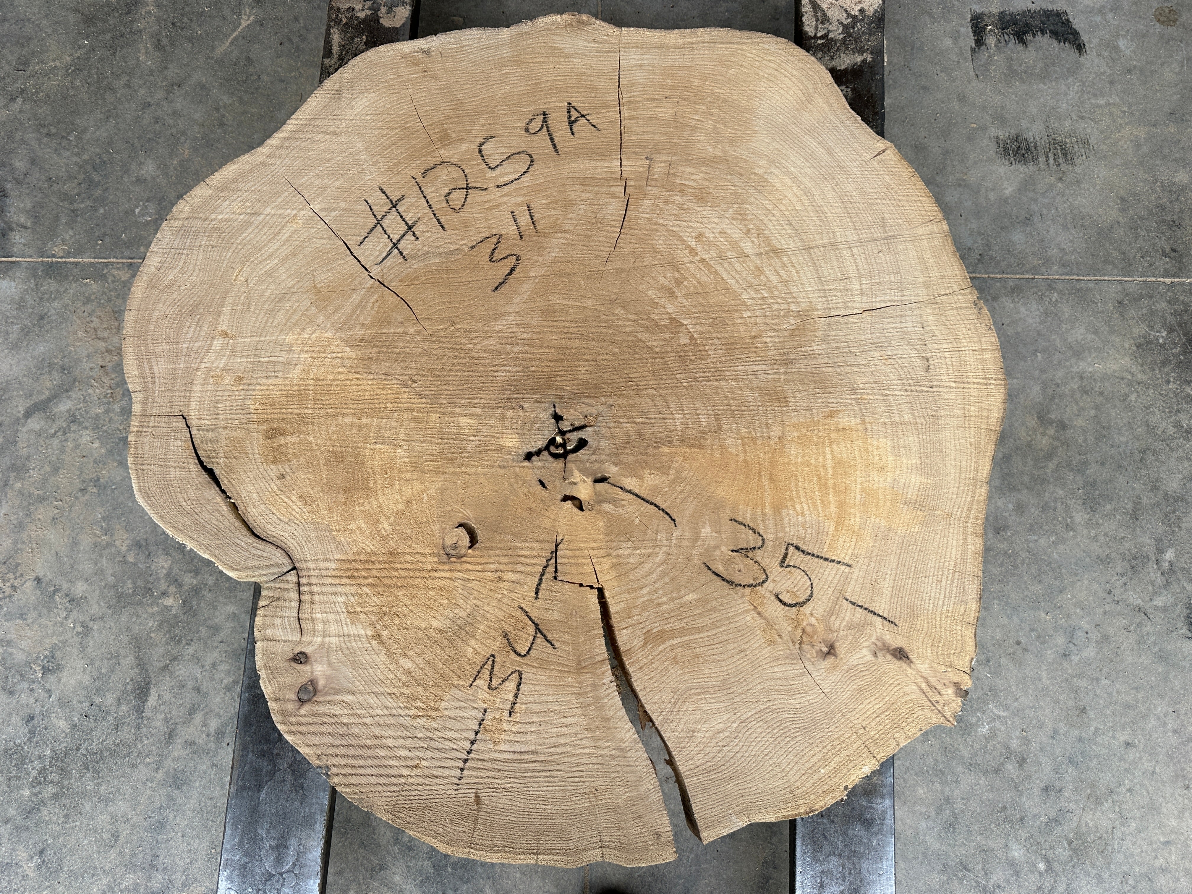 Elm Live-edge slab