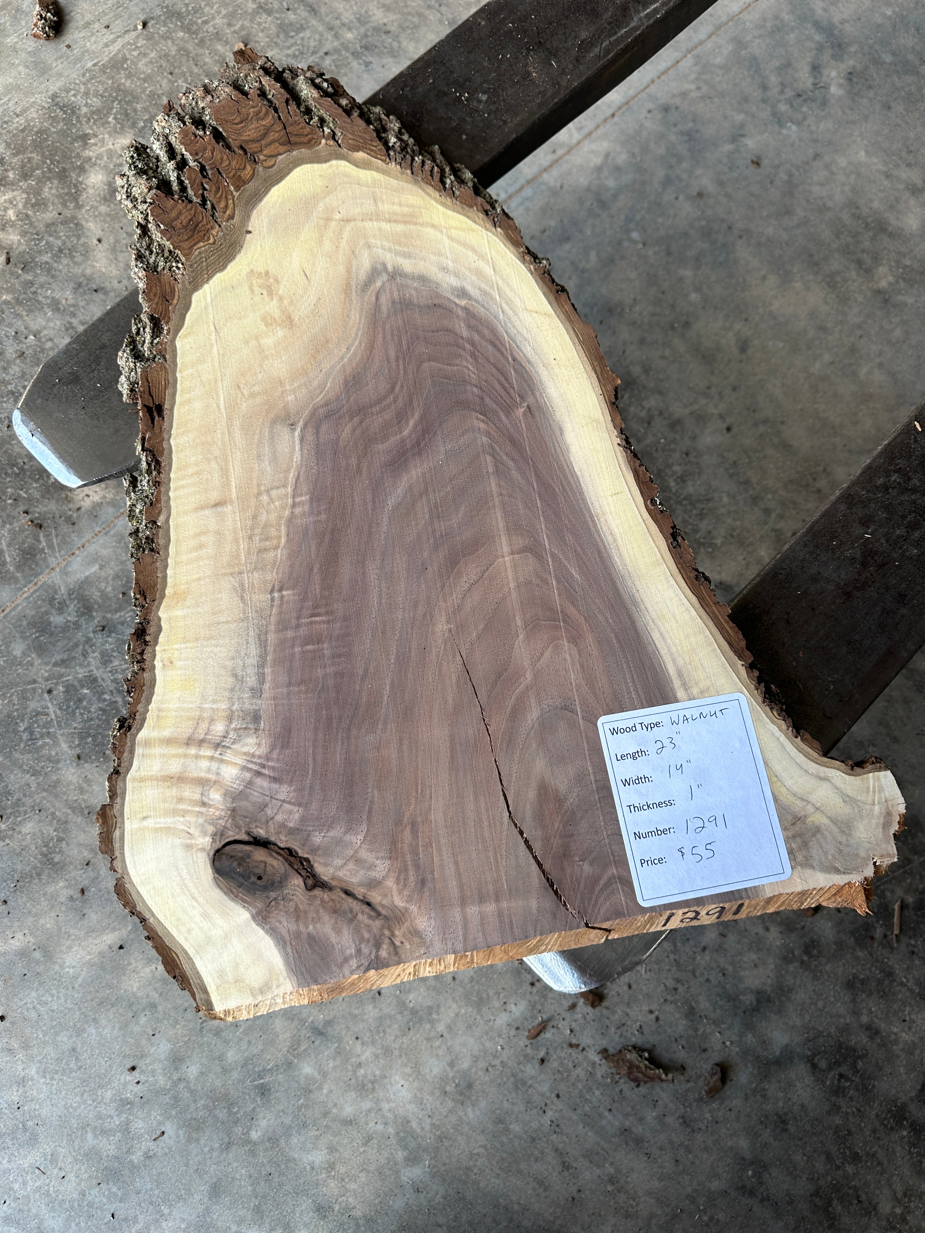 Black Walnut Live-edge slab