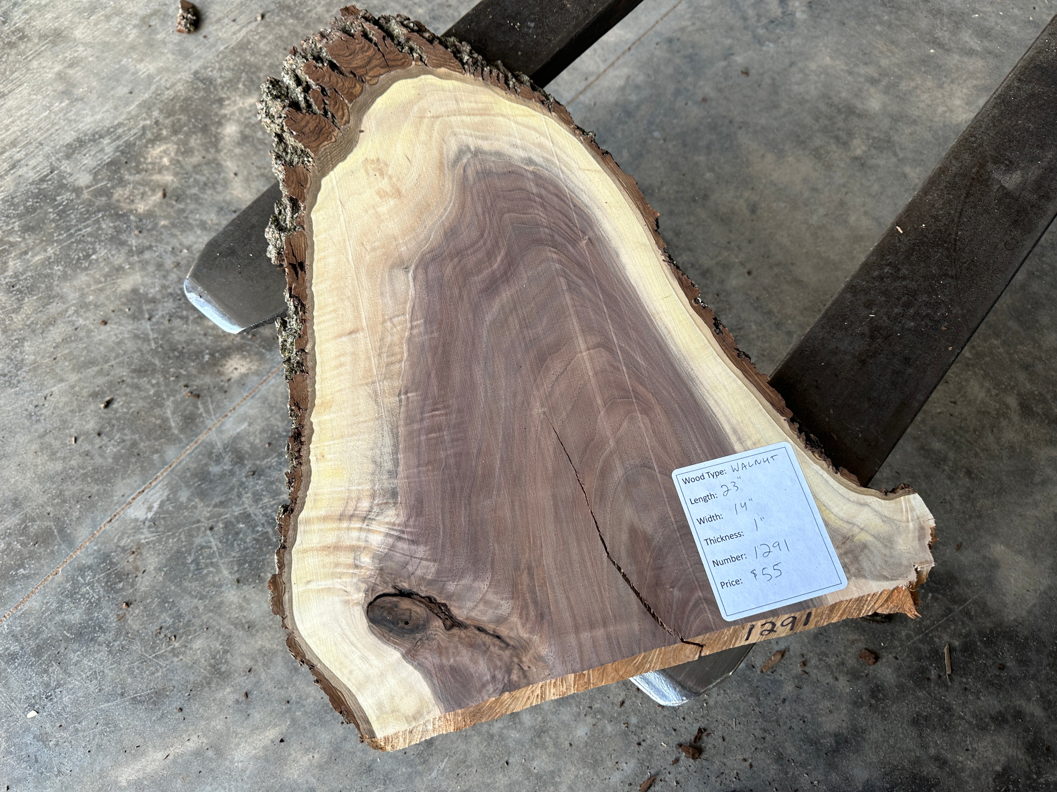 Black Walnut Live-edge slab