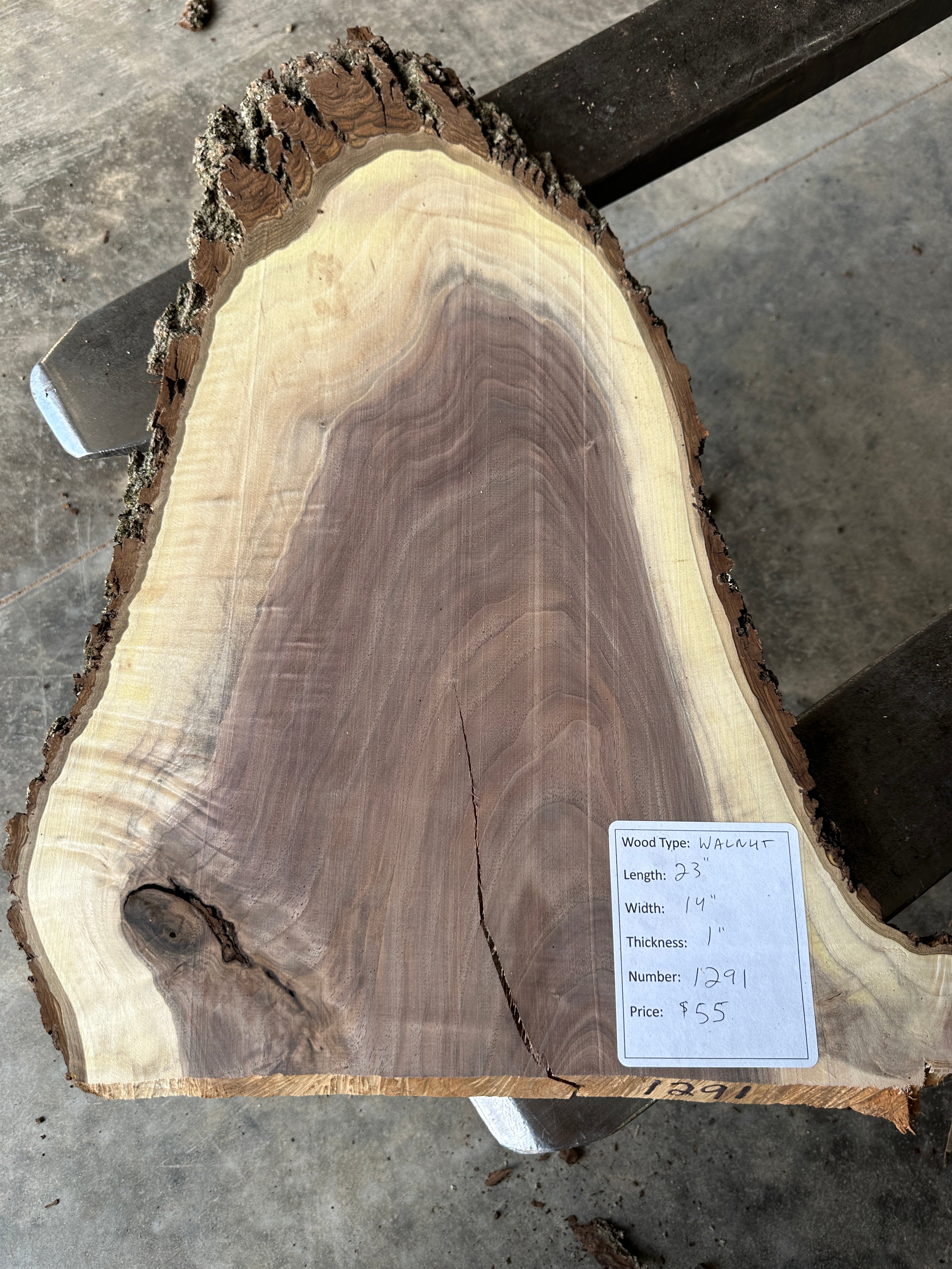 Black Walnut Live-edge slab