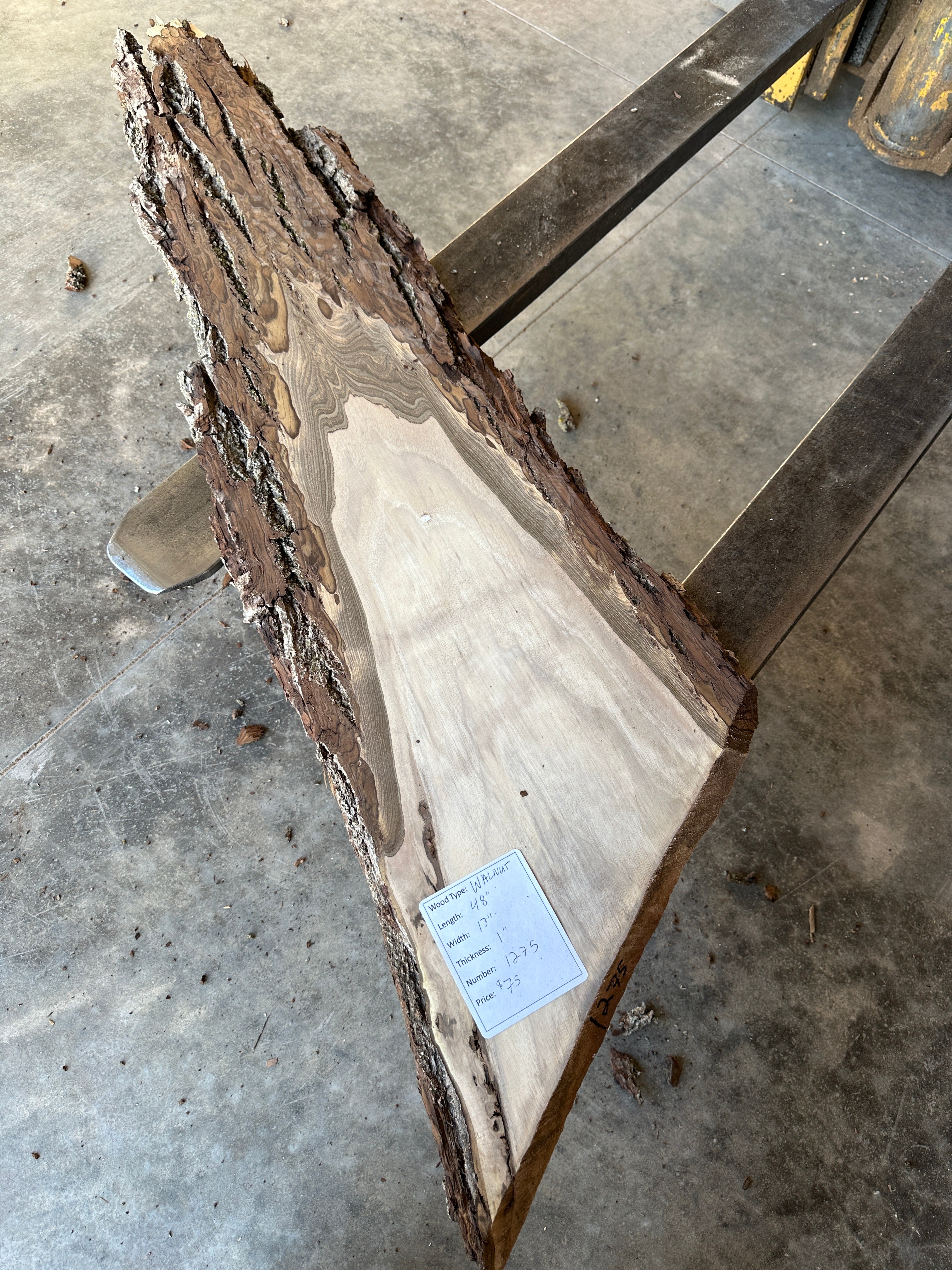 Black Walnut Live-edge slab
