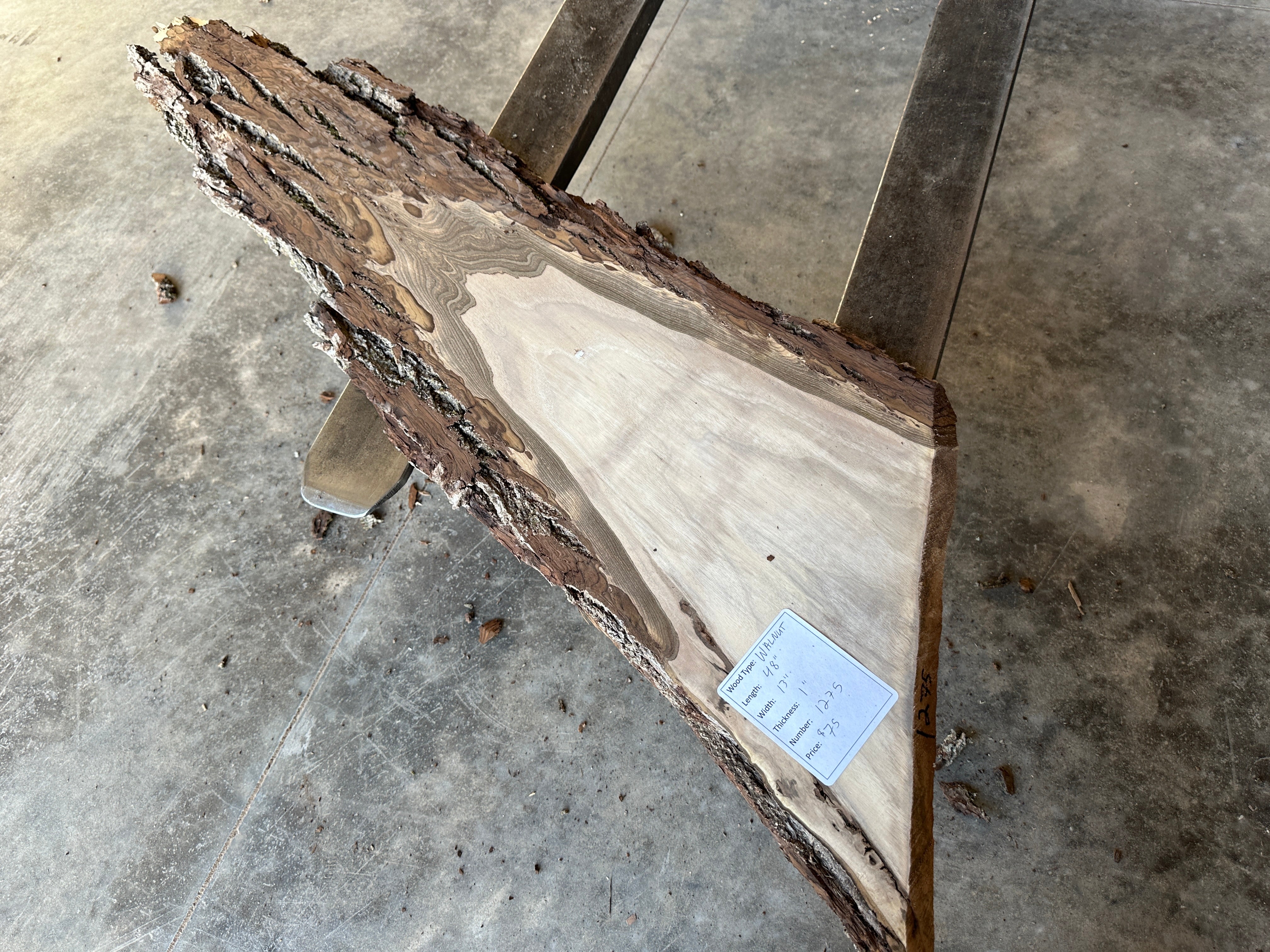 Black Walnut Live-edge slab