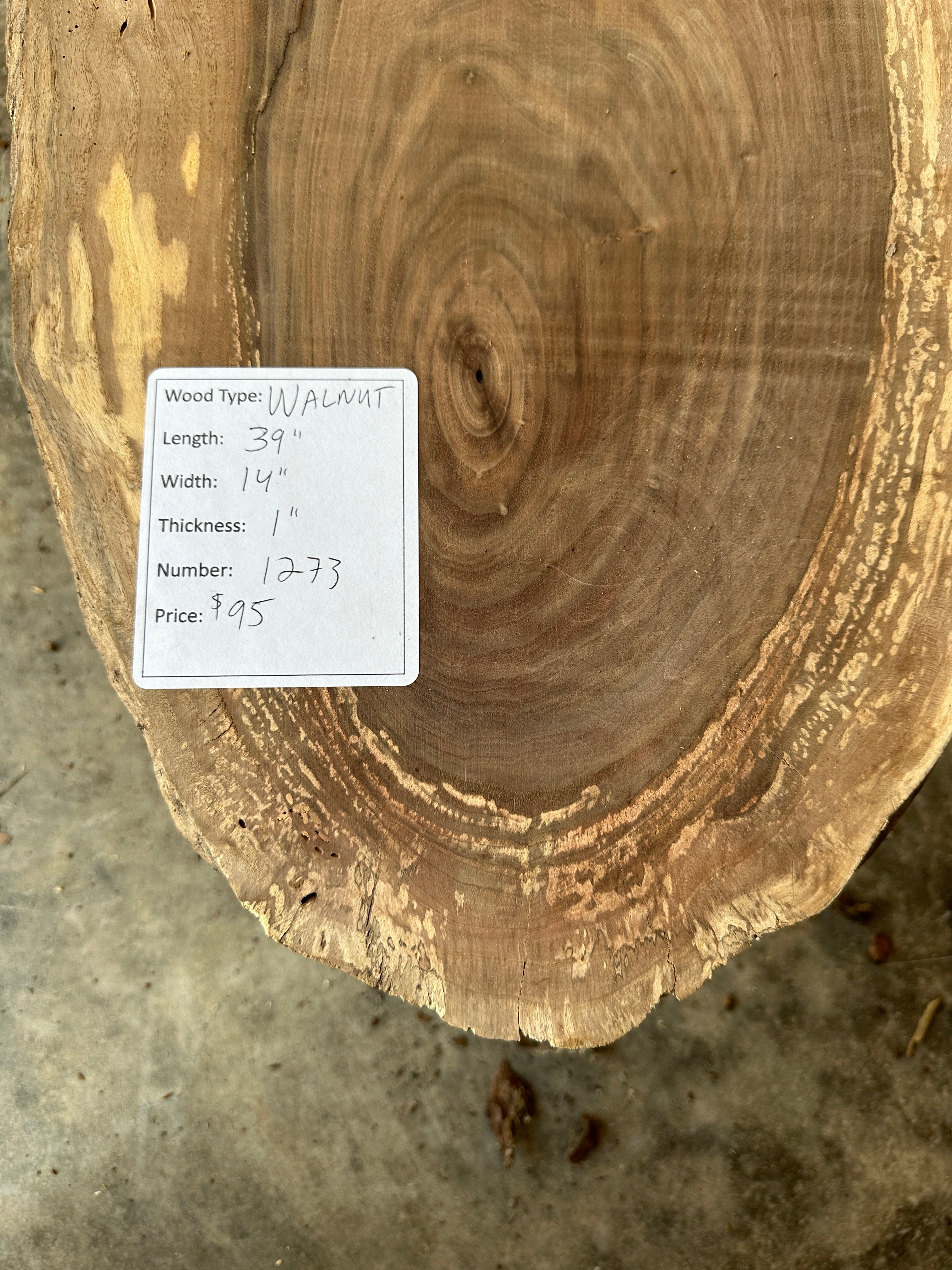 Black Walnut Live-Edge slab