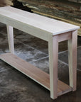 White Oak Modern Console Table