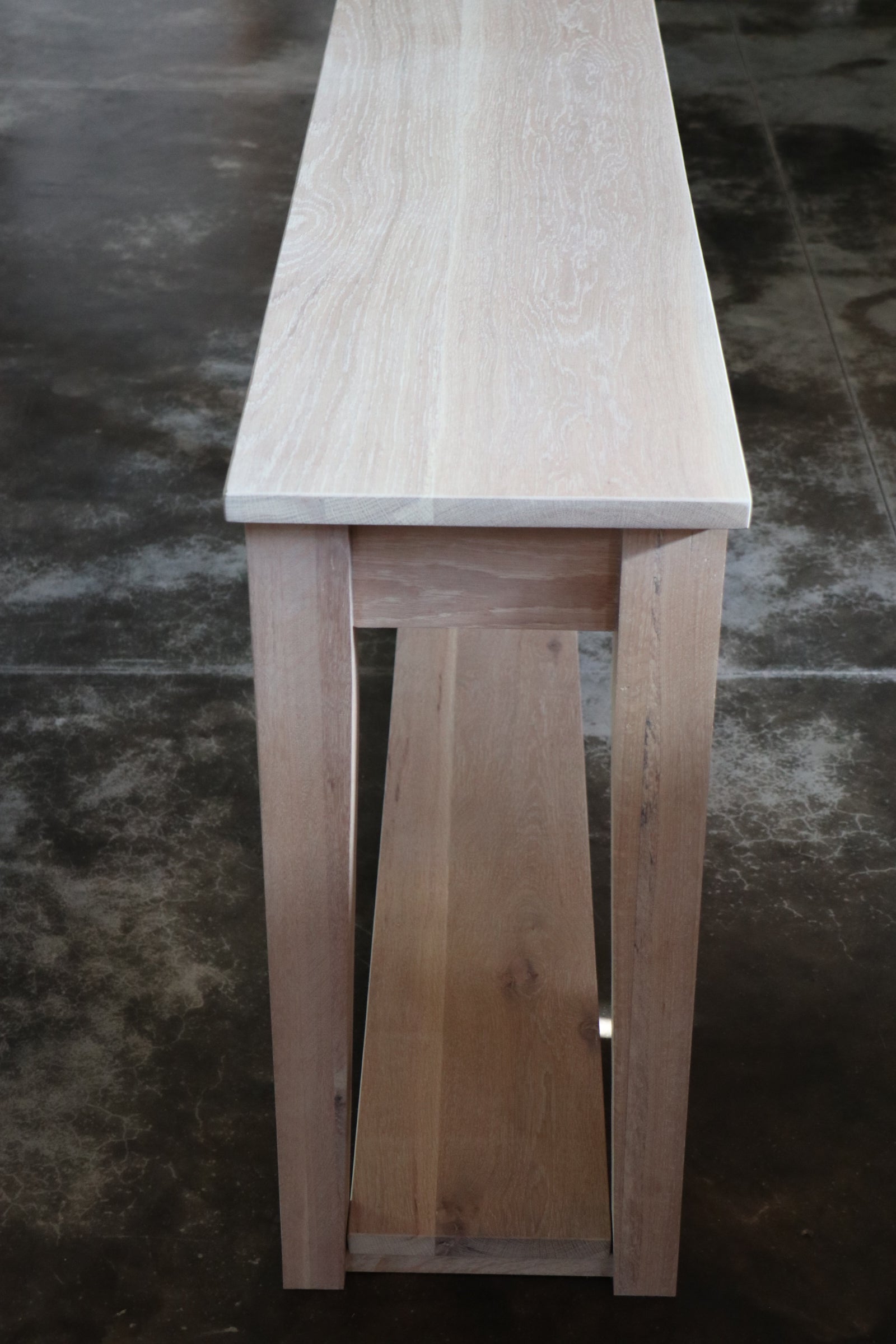 White Oak Modern Console Table