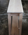 White Oak Modern Console Table