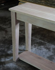 White Oak Modern Console Table