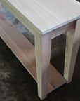 White Oak Modern Console Table