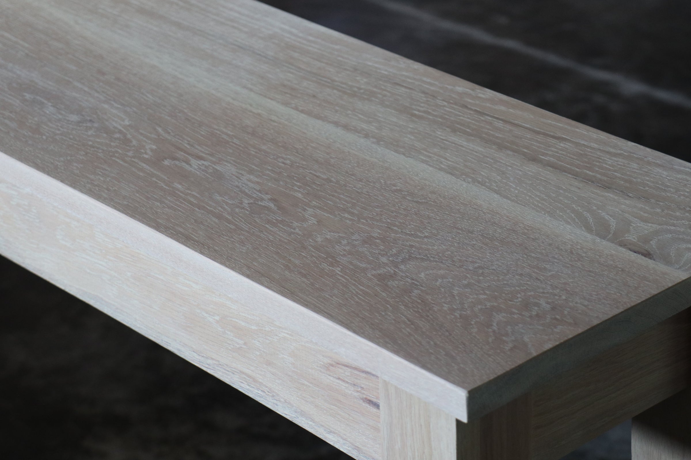 White Oak Modern Console Table