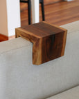 Live Edge 4" Walnut Wood Armrest Table, Coffee Table, Living Room Table (in stock)
