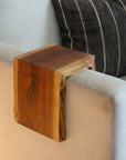 Live Edge 4" Walnut Wood Armrest Table, Coffee Table, Living Room Table (in stock)