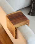 Live Edge 4" Walnut Wood Armrest Table, Coffee Table, Living Room Table (in stock)