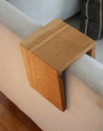 5" Quartersawn White Oak Wood Armrest Table, Coffee Table, Living Room Table (in stock)