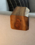 Live Edge 6" Walnut Wood Armrest Table, Coffee Table, Living Room Table (in stock)