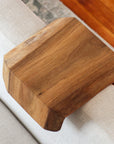 Live Edge 6" Walnut Wood Armrest Table, Coffee Table, Living Room Table (in stock)