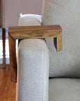 Live Edge 6" Walnut Wood Armrest Table, Coffee Table, Living Room Table (in stock)