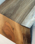 Live Edge 6" Walnut Wood Armrest Table, Coffee Table, Living Room Table (in stock)