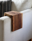 4" Live Edge Waterfall Walnut Armrest Table, Coffee Table, Living Room Table (in stock)