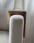 4" Live Edge Waterfall Walnut Armrest Table, Coffee Table, Living Room Table (in stock)