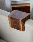 4" Live Edge Waterfall Walnut Armrest Table, Coffee Table, Living Room Table (in stock)