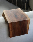 4" Live Edge Waterfall Walnut Armrest Table, Coffee Table, Living Room Table (in stock)