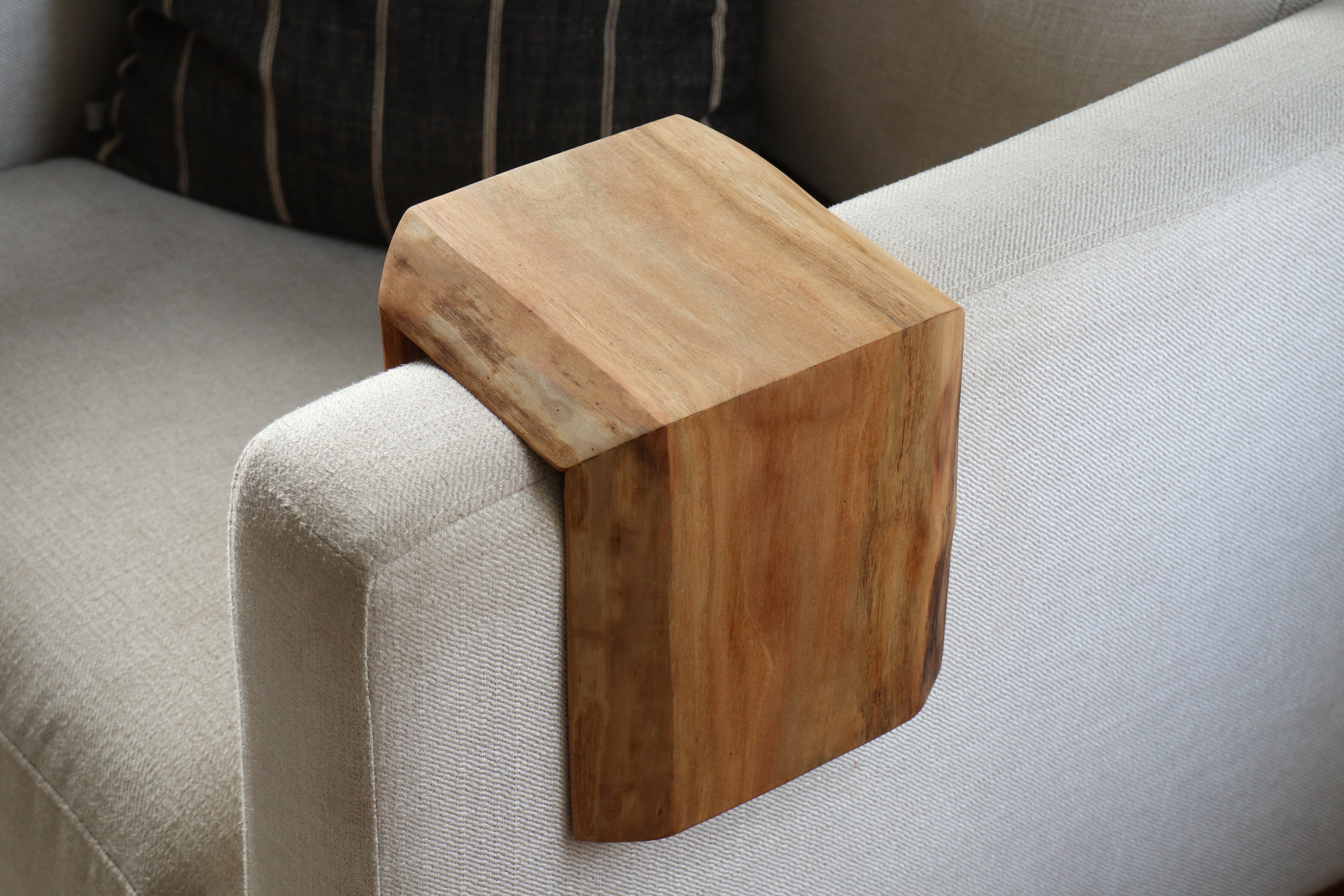 5" Live Edge Walnut Wood Armrest Table, Coffee Table, Living Room Table (in stock)