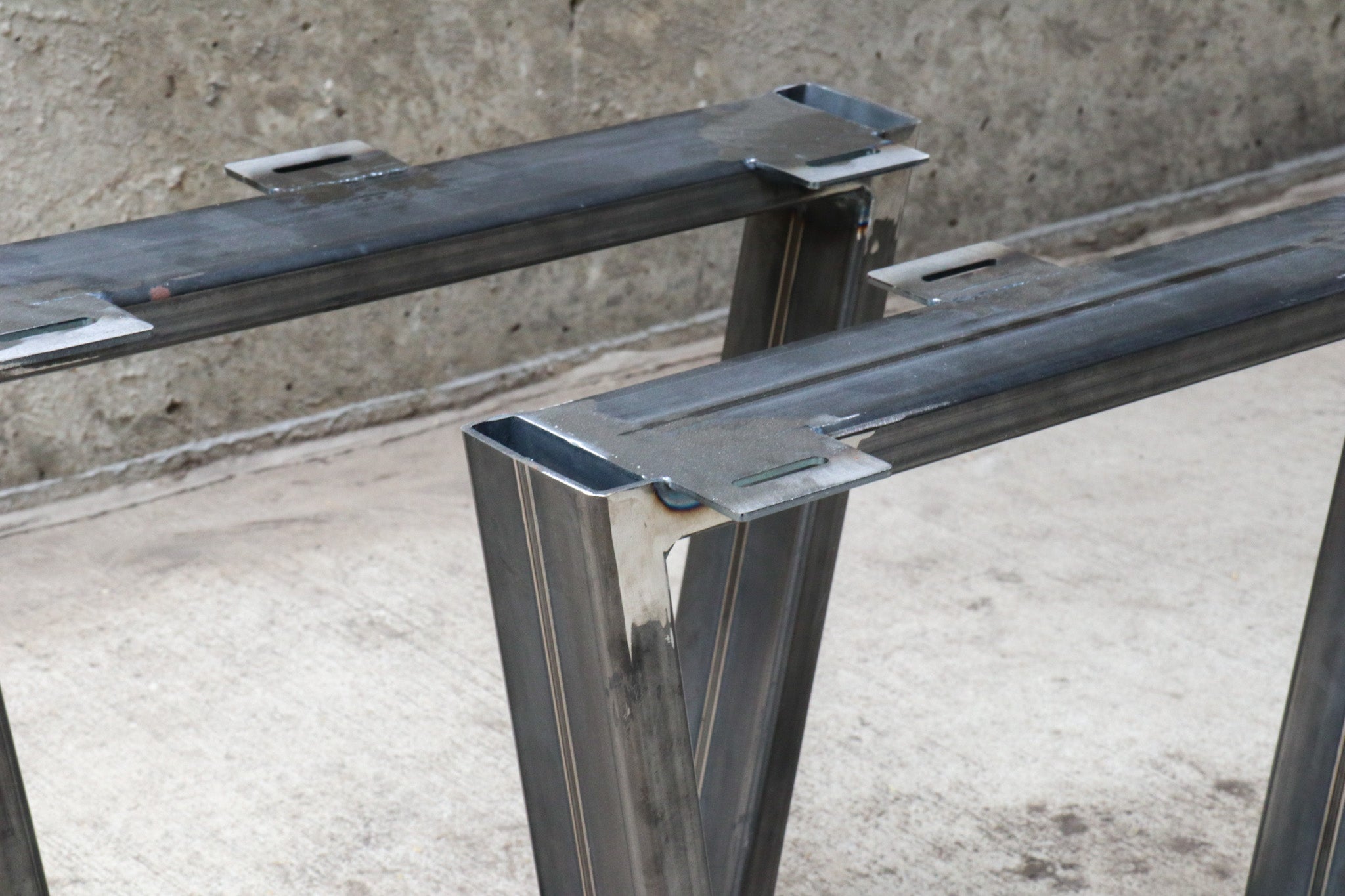 Tapered Metal Coffee Table Legs - Set of 2