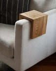 5" Ash Wood Armrest Table with walnut stain, Coffee Table, Living Room Table (in stock)