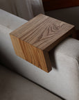 5" Ash Wood Armrest Table with walnut stain, Coffee Table, Living Room Table (in stock)