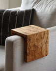 5" Spalted Maple Wood Armrest Table, Coffee Table, Living Room Table (in stock)