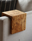 5" Spalted Maple Wood Armrest Table, Coffee Table, Living Room Table (in stock)