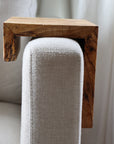 5" Spalted Maple Wood Armrest Table, Coffee Table, Living Room Table (in stock)