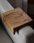 5" Spalted Maple Wood Armrest Table, Coffee Table, Living Room Table (in stock)