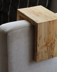 6" Spalted Maple Wood Armrest Table, Coffee Table, Living Room Table (in stock)