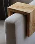 6" Spalted Maple Wood Armrest Table, Coffee Table, Living Room Table (in stock)
