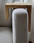 6" Spalted Maple Wood Armrest Table, Coffee Table, Living Room Table (in stock)