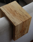 6" Spalted Maple Wood Armrest Table, Coffee Table, Living Room Table (in stock)
