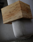 6" Spalted Maple Wood Armrest Table, Coffee Table, Living Room Table (in stock)