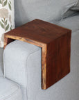 7" Live Edge Waterfall Walnut Armrest Table, Coffee Table, Living Room Table (in stock)