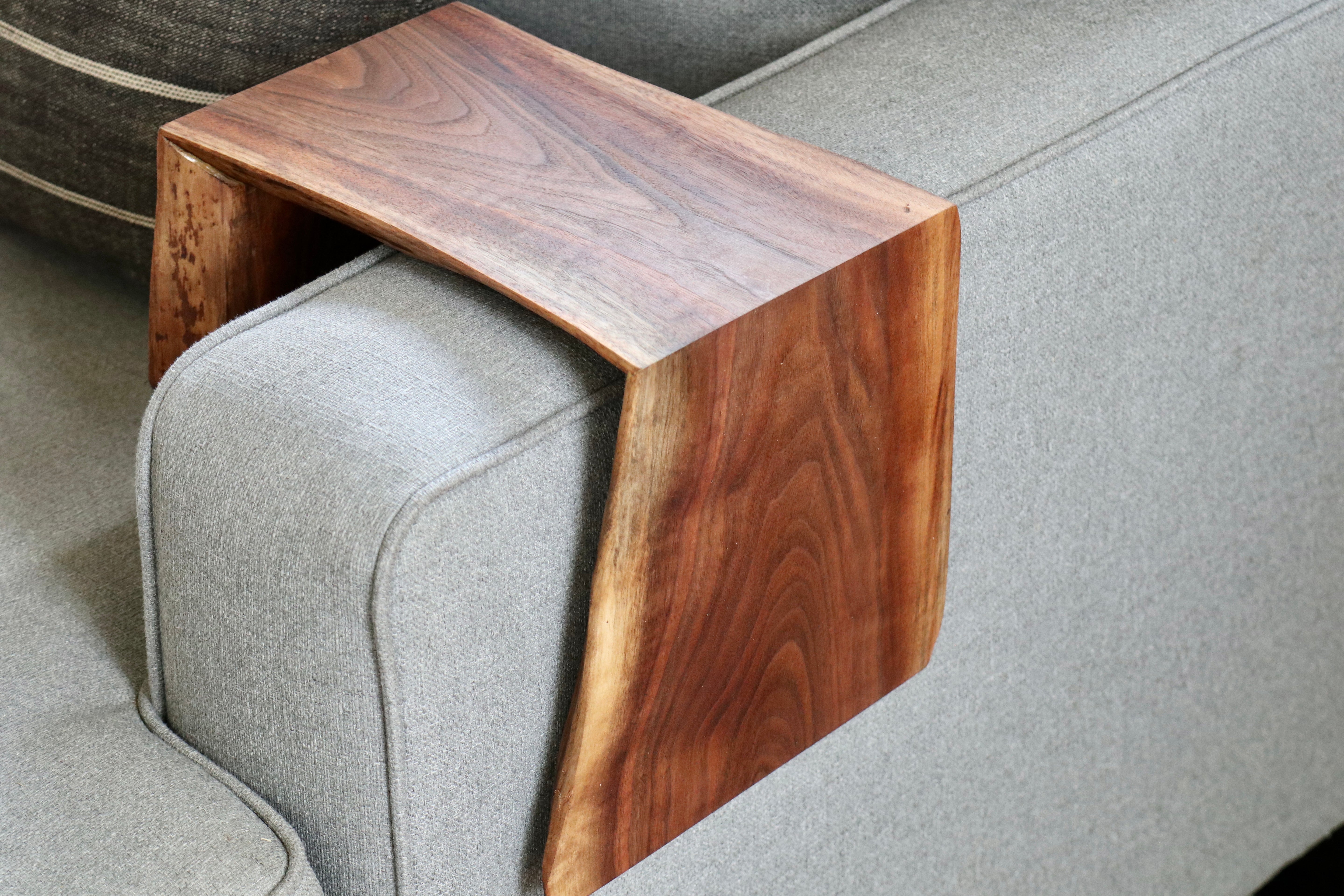 8" live edge walnut armrest table, Coffee Table, Living Room Table (in stock)