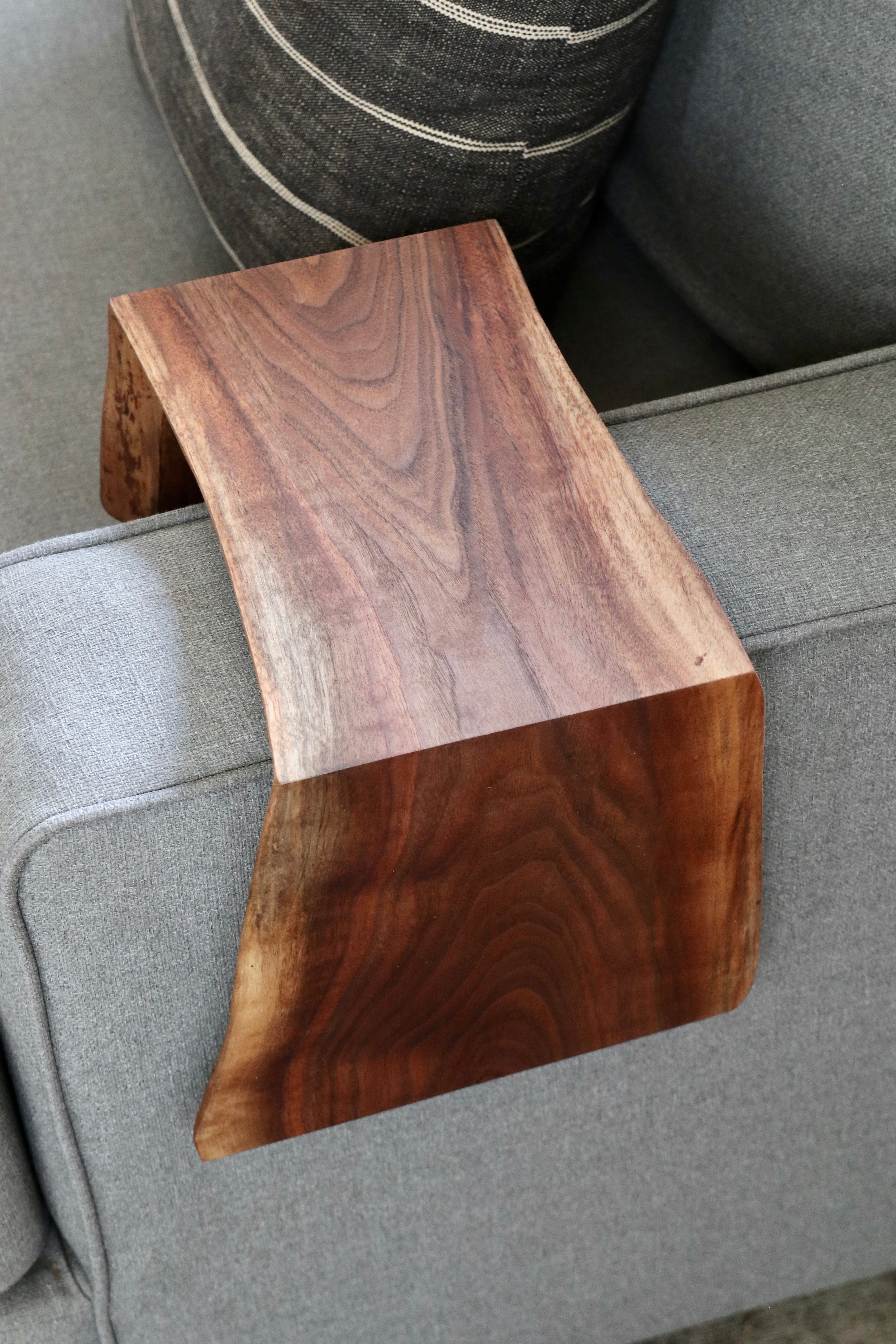 8" live edge walnut armrest table, Coffee Table, Living Room Table (in stock)