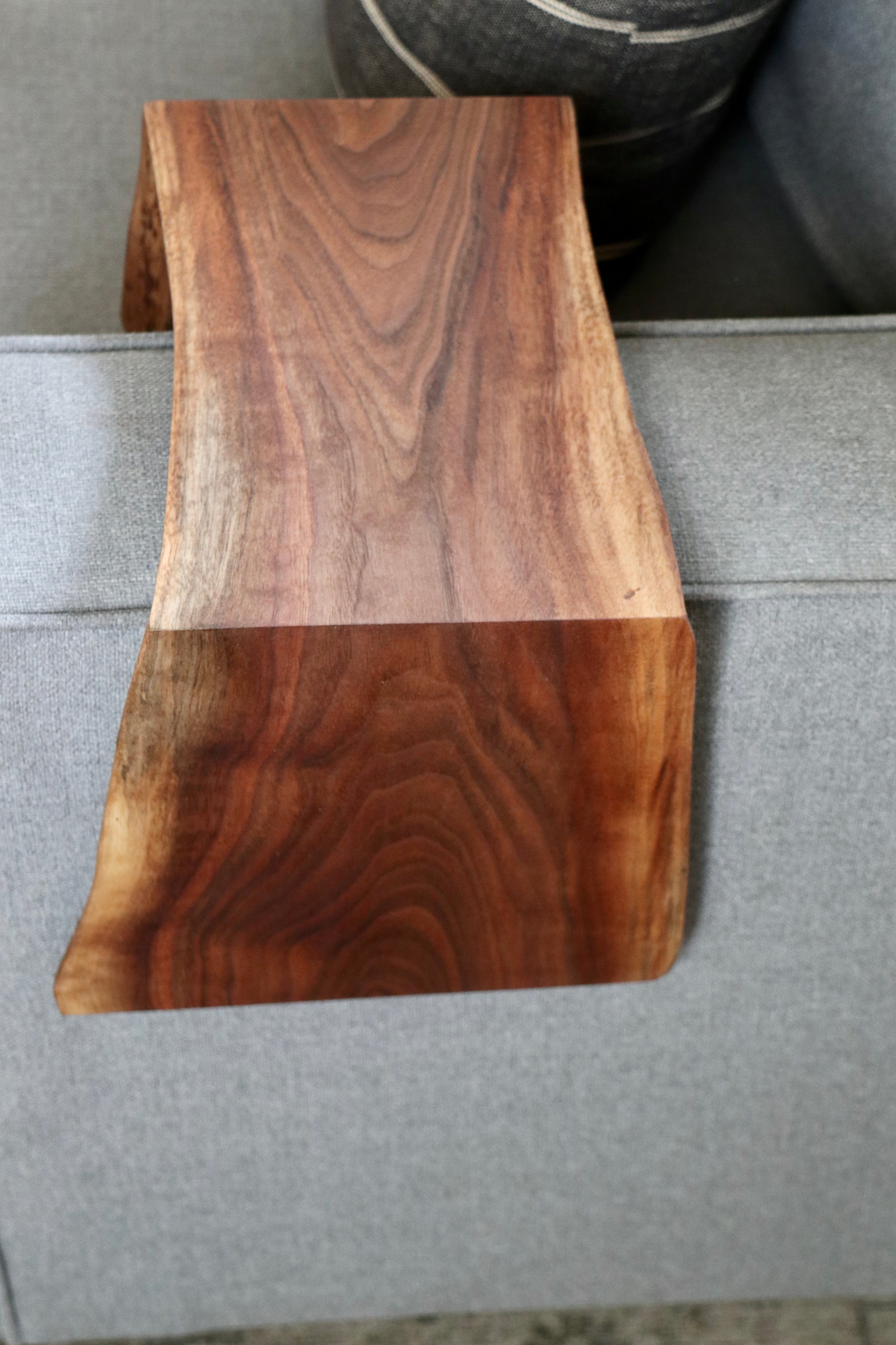 8" live edge walnut armrest table, Coffee Table, Living Room Table (in stock)