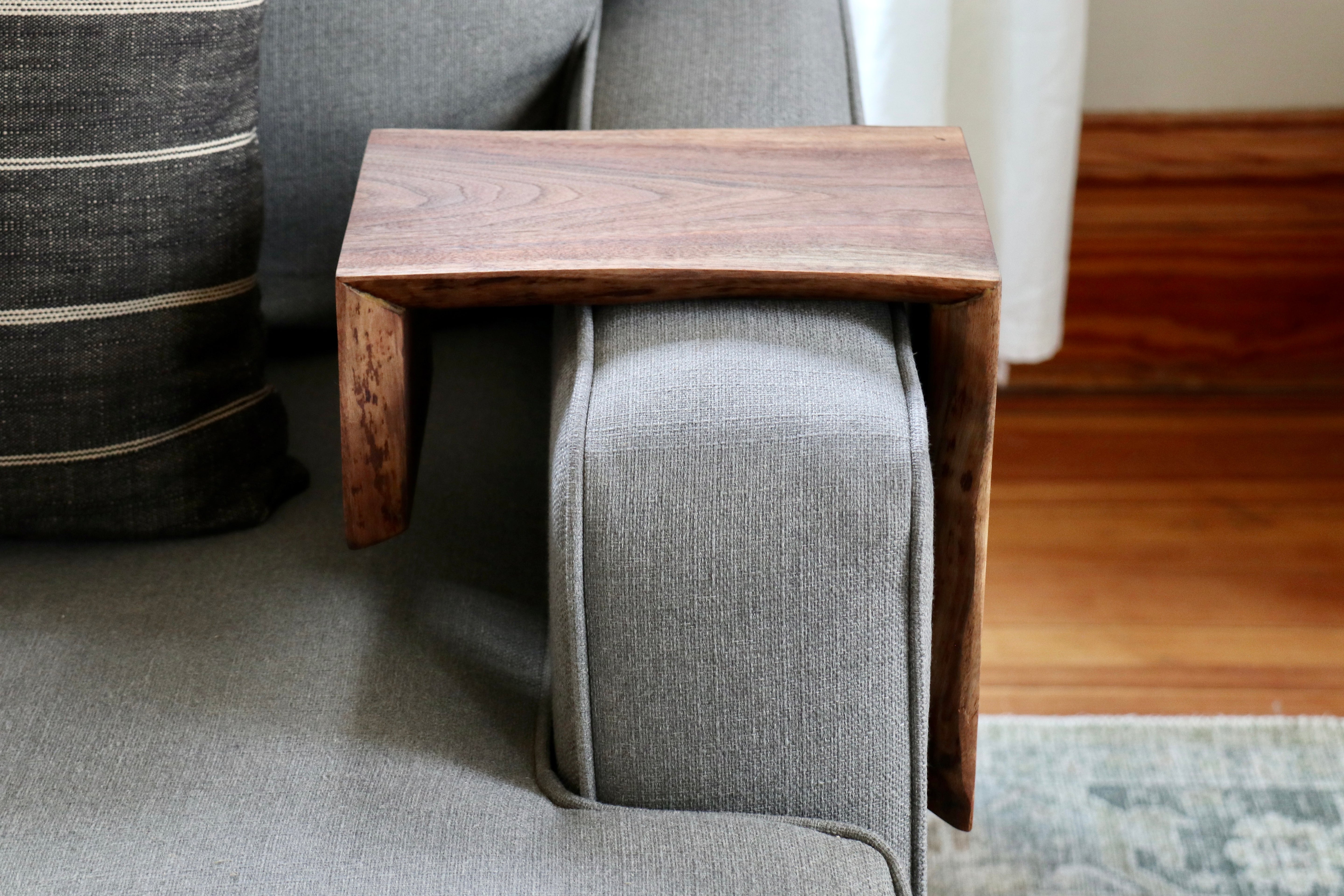 8" live edge walnut armrest table, Coffee Table, Living Room Table (in stock)
