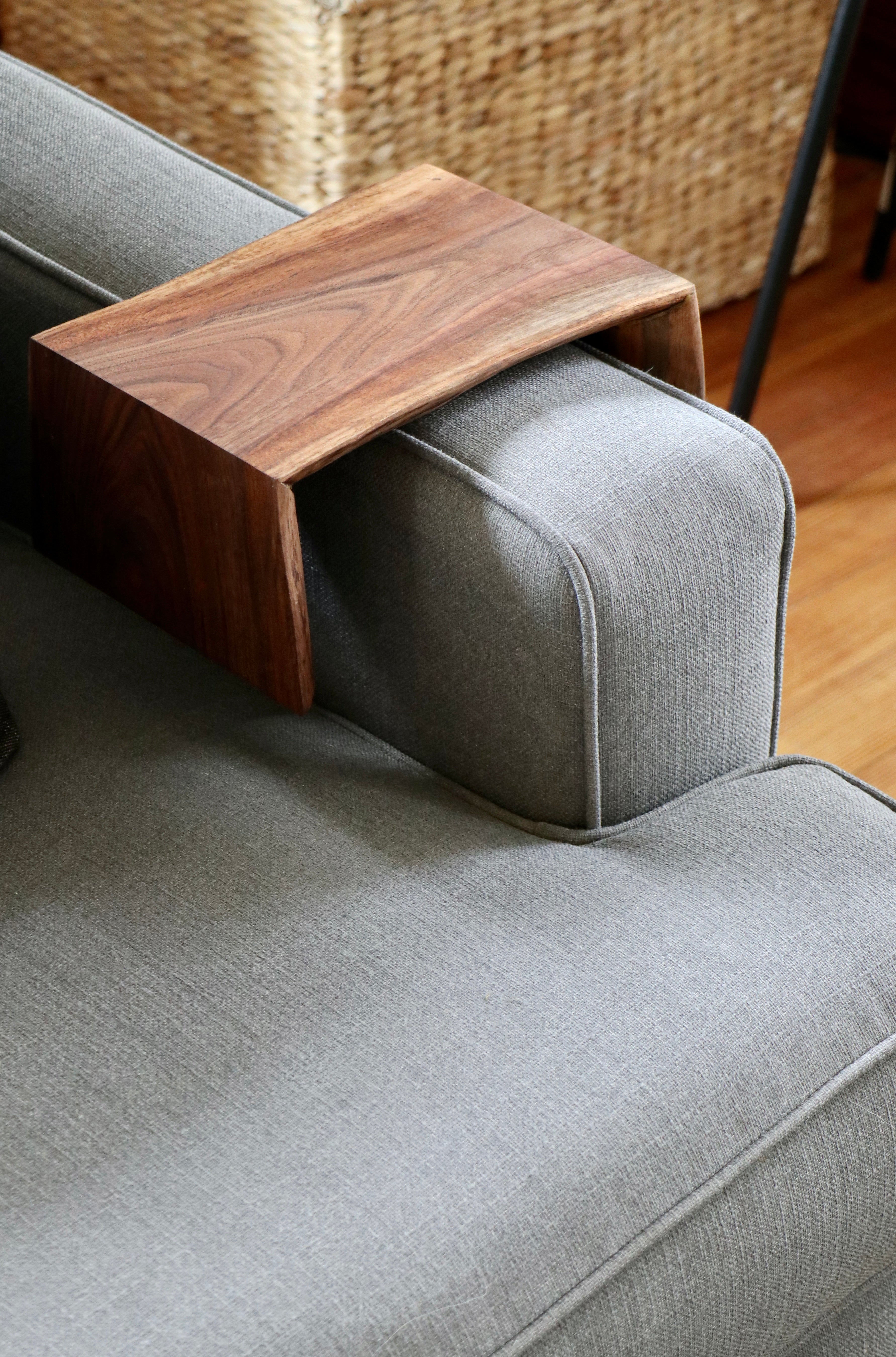 8" live edge walnut armrest table, Coffee Table, Living Room Table (in stock)