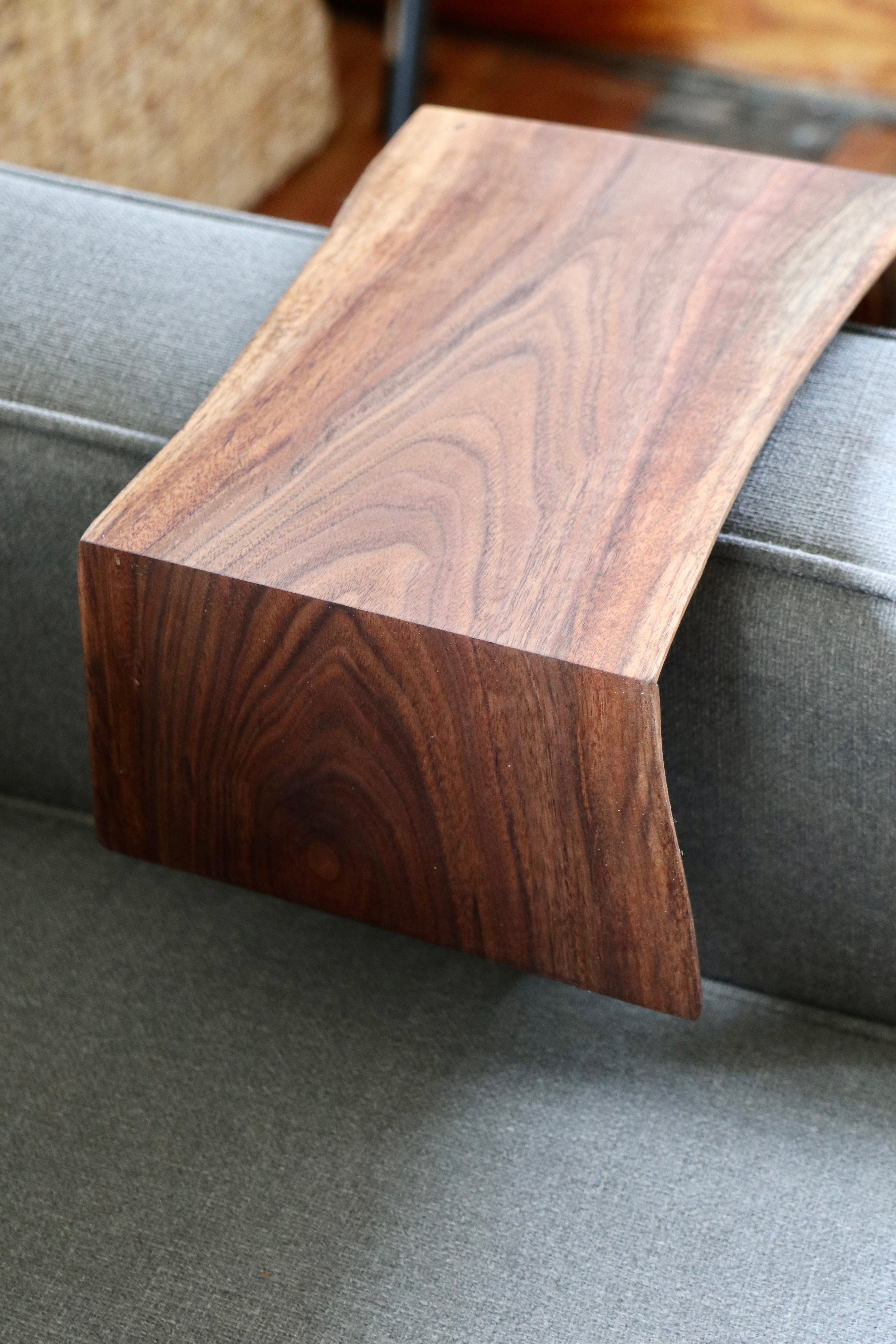 8" live edge walnut armrest table, Coffee Table, Living Room Table (in stock)