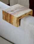 5" spalted armrest table, Coffee Table, Living Room Table (in stock)
