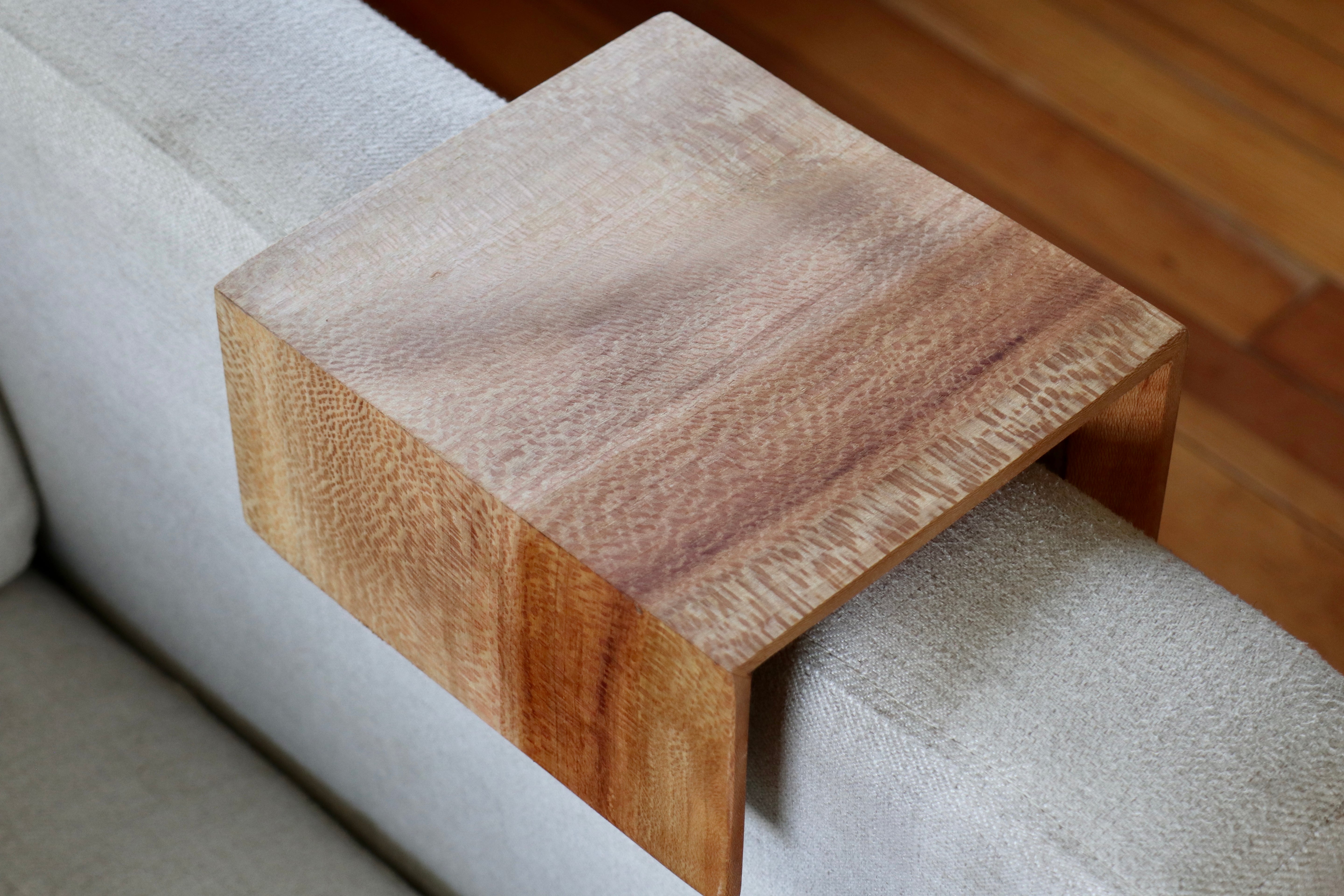 5" quartersawn sycamore armrest table, Coffee Table, Living Room Table (in stock)