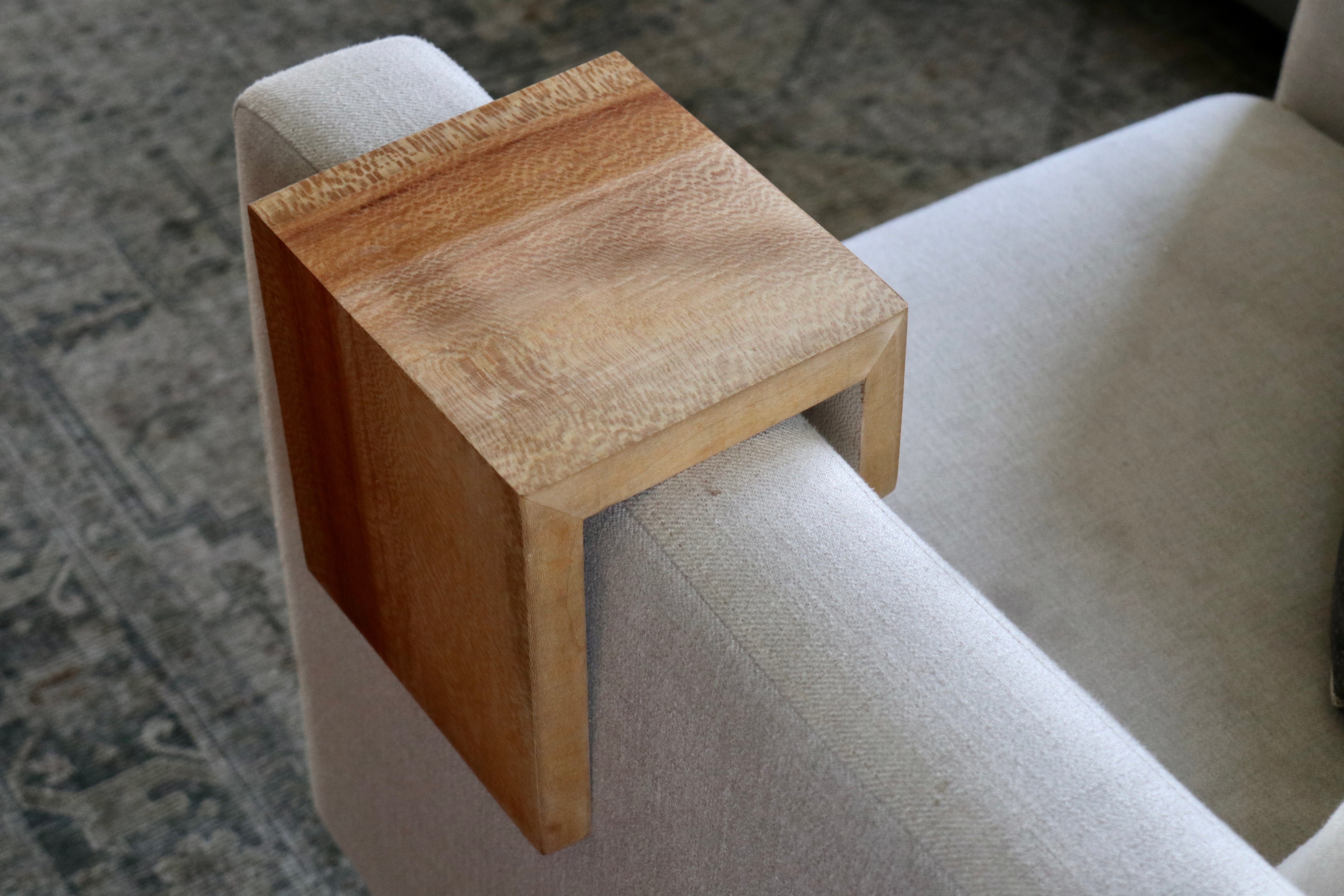 5" quartersawn sycamore armrest table, Coffee Table, Living Room Table (in stock)