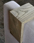 5" hackberry with walnut stain armrest table, Coffee Table, Living Room Table (in stock)