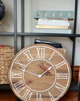 18" Large Distressed Wall Clock, Stained clock, Oversized clock (in stock)